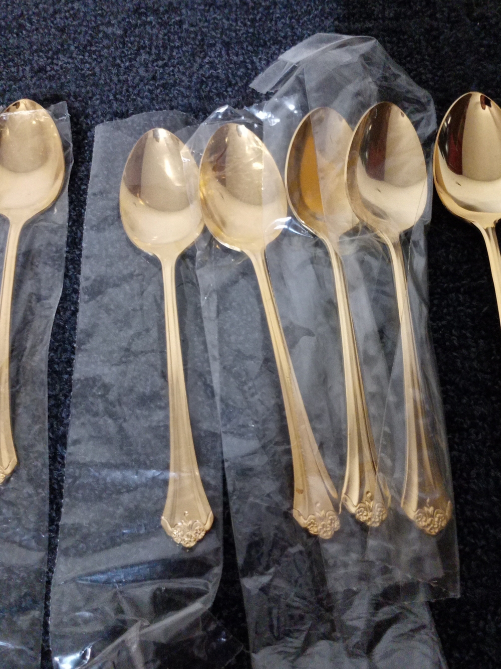 Gold Decorative Teaspoons - Elegant Home Dining Set